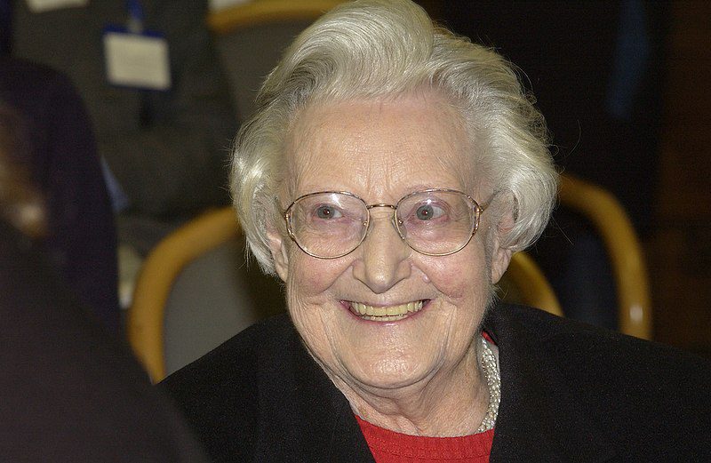 old woman wearing glasses smiling - Dame Cicely Saunders