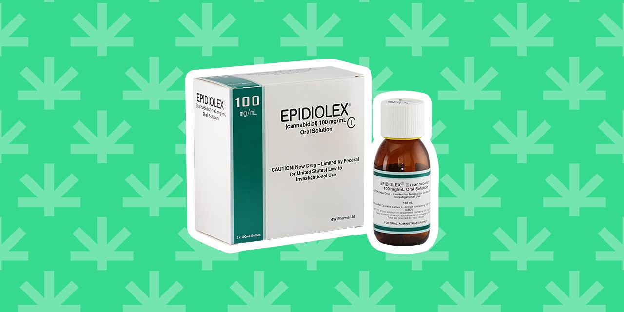 a box and bottle of Epidiolex