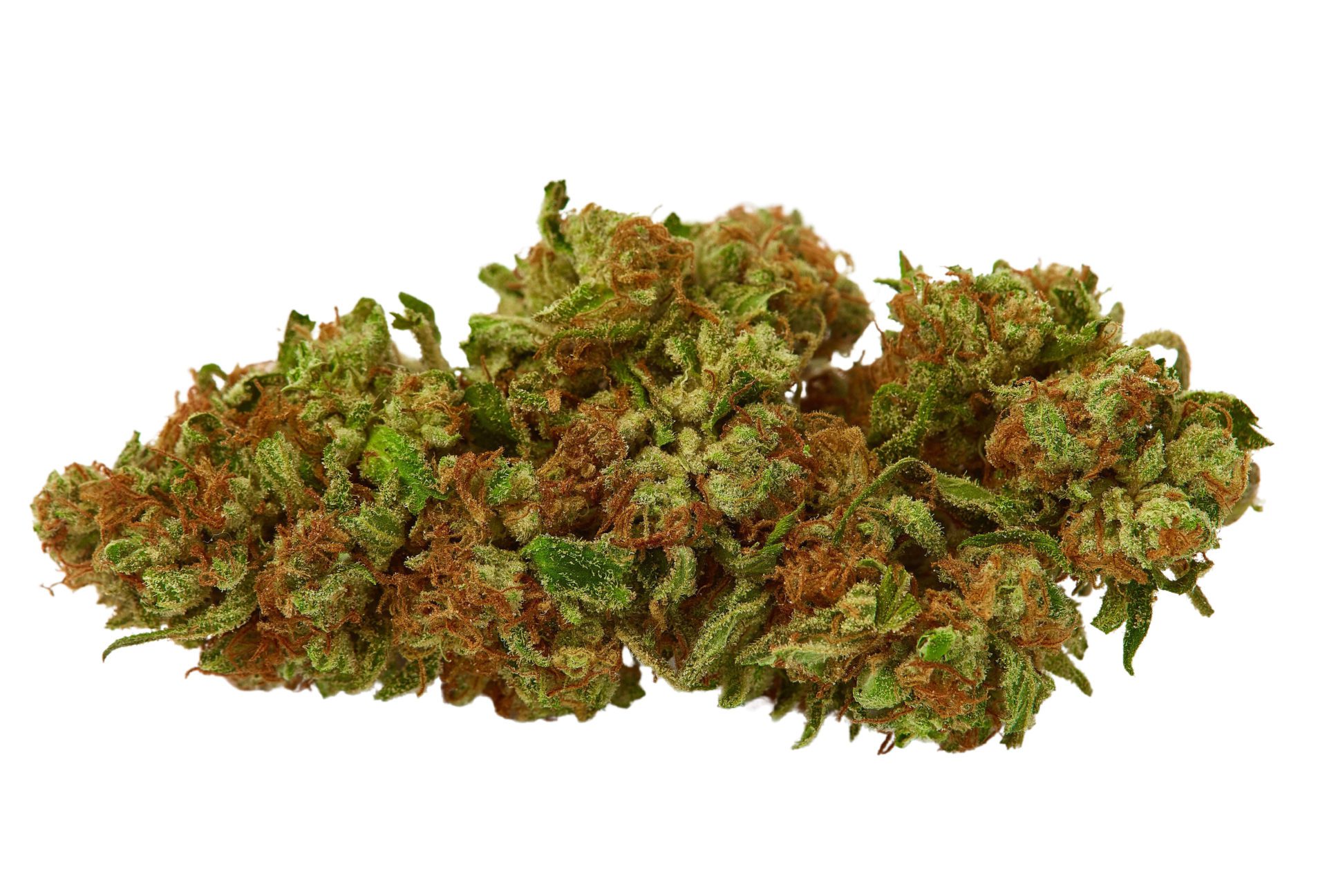 closeup of strawnana marijuana nugget