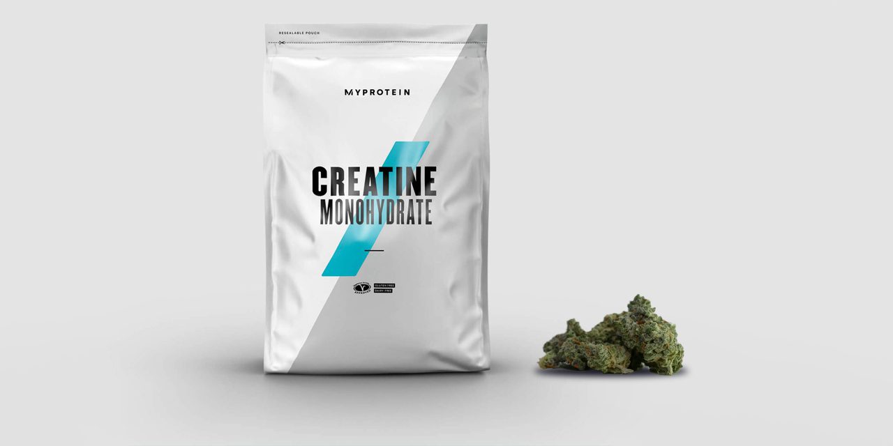 creatine monohydrate pack and weed